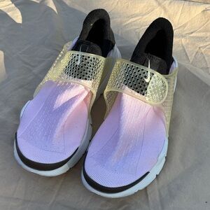 Nike Women's Sneakers with Yellow and Pink Accents